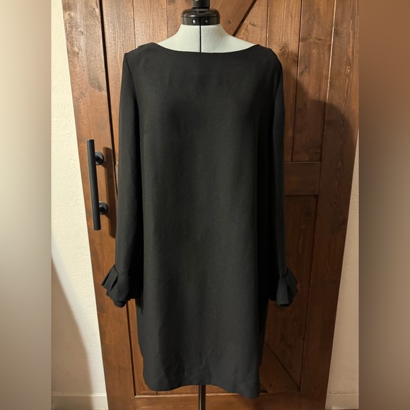 Banana Republic Black Sheath Long Sleeve Dress - Picture 6 of 8